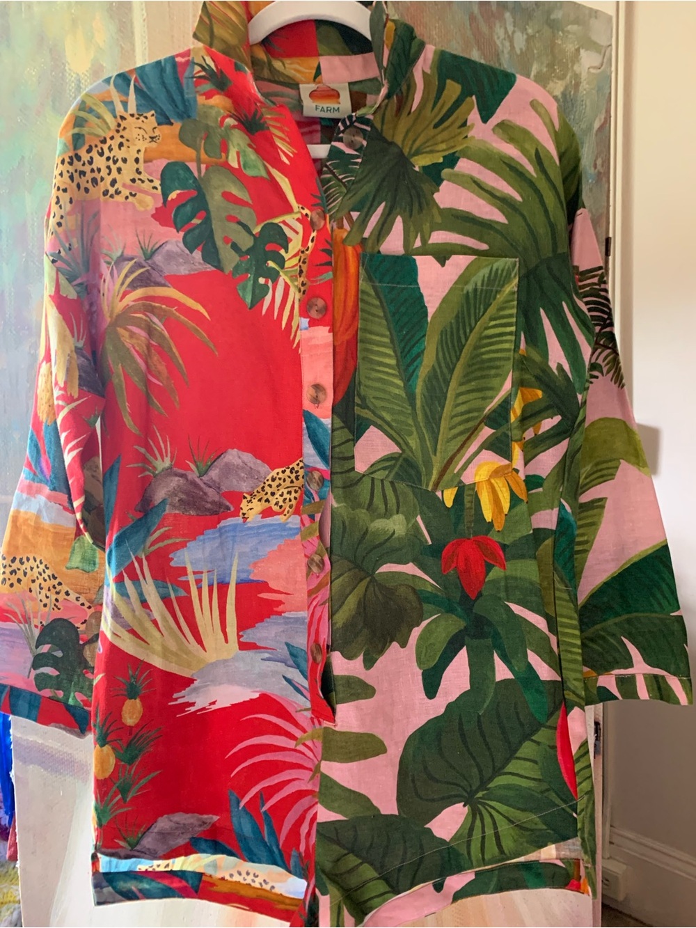 FARM Rio Vibrant Tropical Print Romper